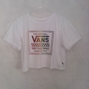 Vans White Crop Top